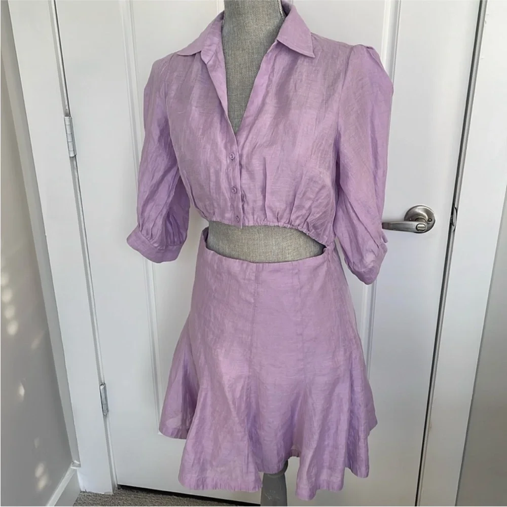 Sandro “Kya” Purple Mini Skater Dress for Night Out - EUC - Picture 3 of 6